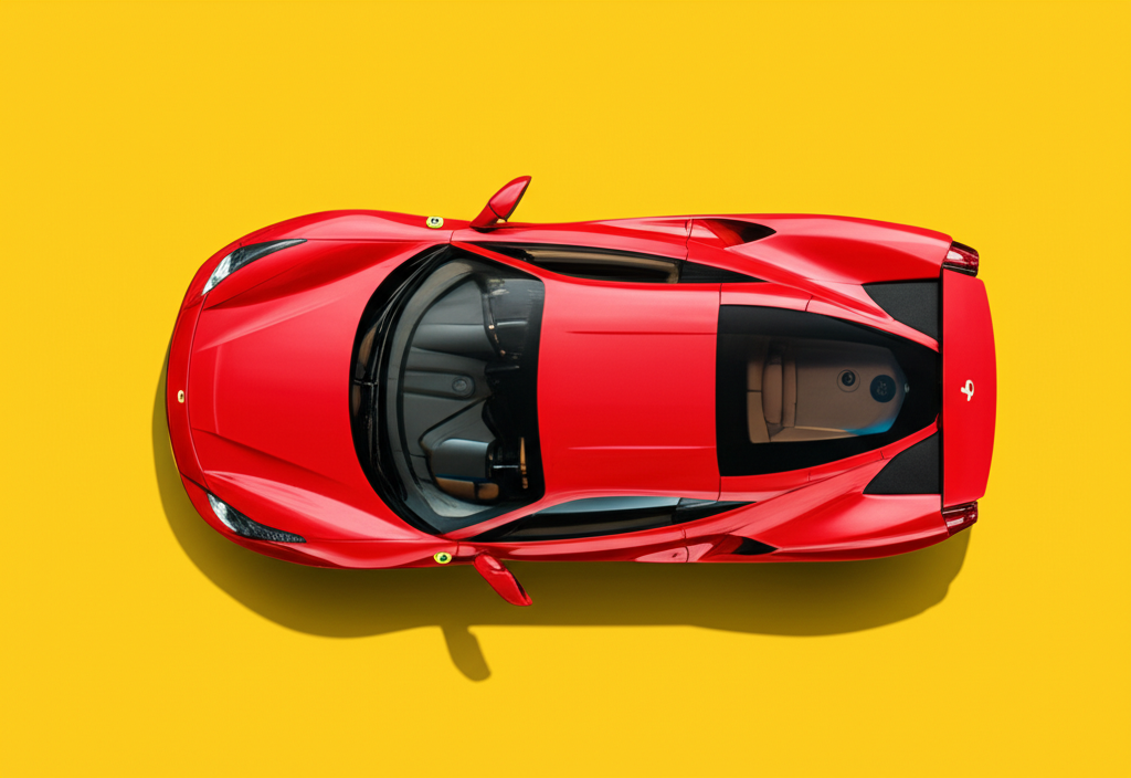 Ferrari vista dall'alto